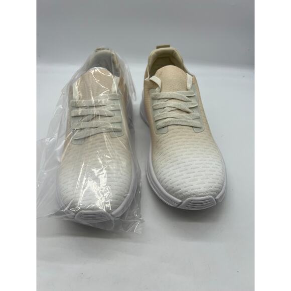 Urban Sport by J/Slides Women's Holly Athleisure Sneaker Beige White Knit NIB - Picture 2 of 8
